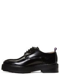 Chaussures derby en cuir noires Eytys