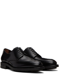 Chaussures derby en cuir noires Ferragamo