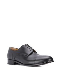 Chaussures derby en cuir noires a. testoni