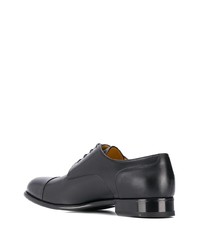 Chaussures derby en cuir noires a. testoni