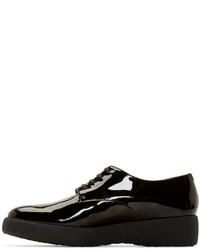 Chaussures derby en cuir noires Robert Clergerie