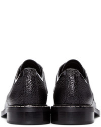 Chaussures derby en cuir noires MM6 MAISON MARGIELA