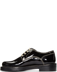 Chaussures derby en cuir noires MM6 MAISON MARGIELA