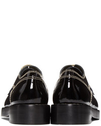 Chaussures derby en cuir noires MM6 MAISON MARGIELA