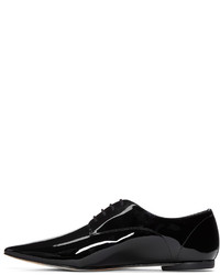 Chaussures derby en cuir noires Repetto