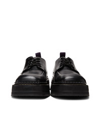 Chaussures derby en cuir noires Eytys