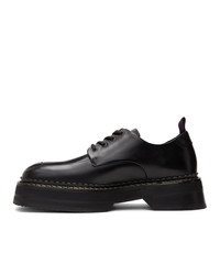 Chaussures derby en cuir noires Eytys