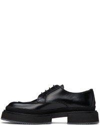 Chaussures derby en cuir noires Giorgio Armani