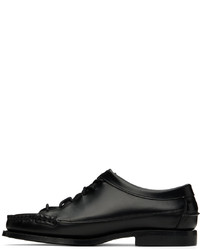 Chaussures derby en cuir noires Hereu