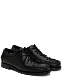 Chaussures derby en cuir noires Hereu