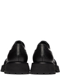 Chaussures derby en cuir noires Alexander McQueen