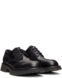 Chaussures derby en cuir noires Alexander McQueen