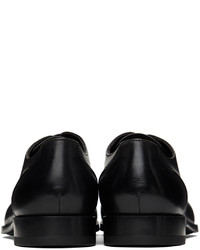 Chaussures derby en cuir noires Zegna