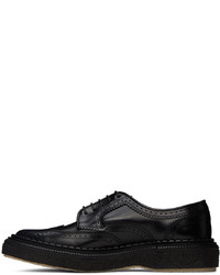 Chaussures derby en cuir noires ADIEU