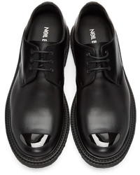 Chaussures derby en cuir noires Neil Barrett