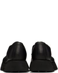 Chaussures derby en cuir noires Guidi