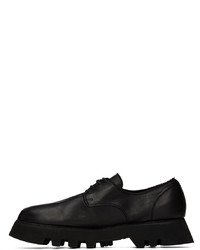 Chaussures derby en cuir noires Guidi