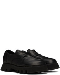 Chaussures derby en cuir noires Guidi