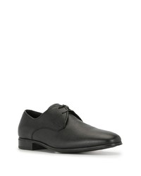 Chaussures derby en cuir noires Salvatore Ferragamo