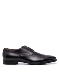 Chaussures derby en cuir noires BOSS