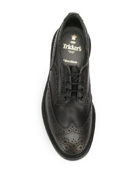 Chaussures derby en cuir noires Trickers