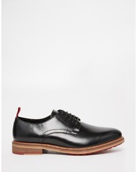 Chaussures derby en cuir noires Asos