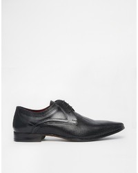 Chaussures derby en cuir noires Asos