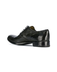 Chaussures derby en cuir noires Premiata