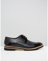 Chaussures derby en cuir noires Ted Baker