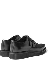 Chaussures derby en cuir noires Lanvin