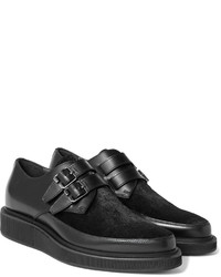 Chaussures derby en cuir noires Lanvin