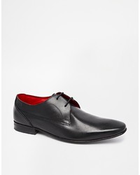 Chaussures derby en cuir noires Base London