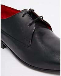 Chaussures derby en cuir noires Base London