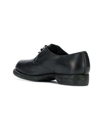 Chaussures derby en cuir noires Guidi