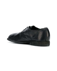 Chaussures derby en cuir noires Guidi