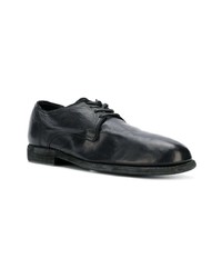 Chaussures derby en cuir noires Guidi