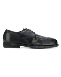 Chaussures derby en cuir noires Guidi