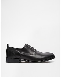 Chaussures derby en cuir noires