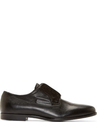 Chaussures derby en cuir noires