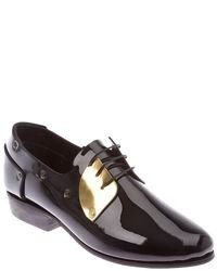 Chaussures derby en cuir noires