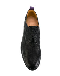 Chaussures derby en cuir noires Eytys