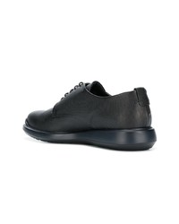 Chaussures derby en cuir noires Giorgio Armani