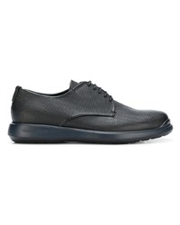 Chaussures derby en cuir noires Giorgio Armani