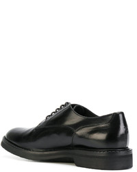 Chaussures derby en cuir noires Pantanetti