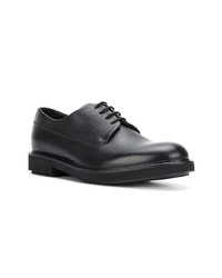 Chaussures derby en cuir noires Emporio Armani