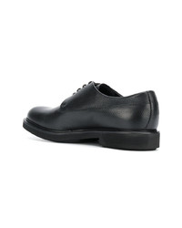 Chaussures derby en cuir noires Emporio Armani