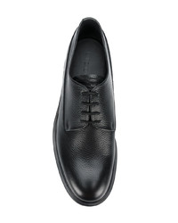 Chaussures derby en cuir noires Emporio Armani