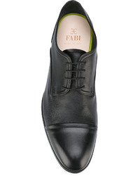 Chaussures derby en cuir noires Fabi