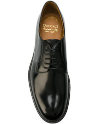 Chaussures derby en cuir noires Doucal's