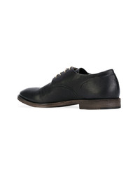 Chaussures derby en cuir noires Del Carlo